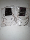 3 Pair of Silver Hoop Earrings