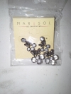 Black Marysol Flower Shaped Earrings